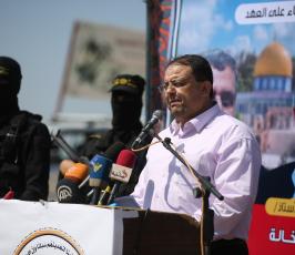 مؤتمر صحفي لحركة الجهاد الإسلامي للإعلان عن أمينها العام ‫(42205702)‬ ‫‬.JPG