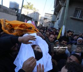جنازة الشهيد الفتى علاء هاني حمادة العباسي 15 عاماً متأثر باصابته السابقة في مسيرات العودة جنوب قطاع غزة (2).jpg