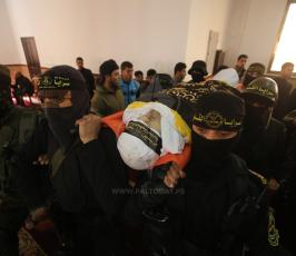 جماهير غفيرة في حي الشجاعية تُشيَّع جثمان الشهيد المجاهد جهاد حرارة ‫(41878030)‬ ‫‬.JPG