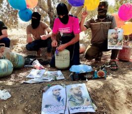 وحدة برق الجهادية تطلق بالونات حارقة على غلاف غزة 9.jpg