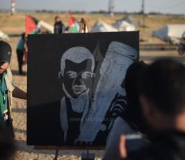 وقفة الصحفيين غزة تنديدا باستشهاد الزميل ياسر مرتجى  بيد قناصة الإحتلال (22).jpeg