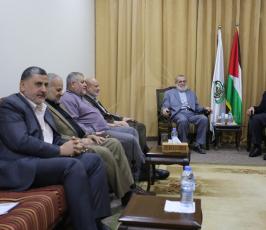 هنية يلتقي قيادات حركة الجهاد الإسلامي بغزة   ‫(38142465)‬ ‫‬.JPG
