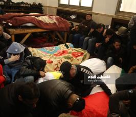 تشيع جثامين شهداء حريق النصيرات وسط حالة من الحزن (2).JPG