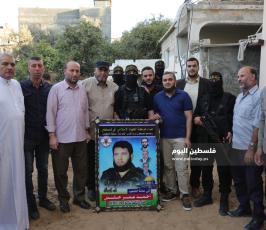 الجهاد الإسلامي وسرايا القدس تنظمان  زيارة لعوائل شهداء الشجاعية (8).JPG