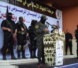 كلمة سرايا القدي في مهرجان تكريم شهداء معركة البنيان المرصوص في دير البلح.jpg