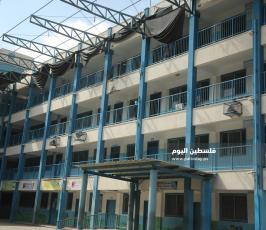 أضرار بمدرسة لـالأونروا (17).JPG