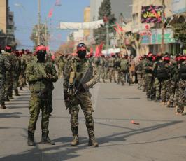 الجبهة الديمقراطية تنظم عرضاً عسكرياً في ذكرى انطلاقتها (3).JPG