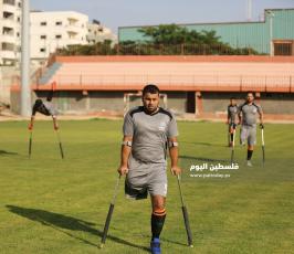 كرة قدم لاشخاص ذوي الاعاقة مبتوري الأطراف في قطاع غزة ‫(39256598)‬ ‫‬.JPG
