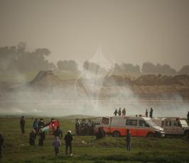 مسيرة العودة في منطقة ملكة شرق مدينة غزة ‫(43844139)‬ ‫‬.JPG