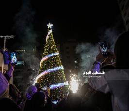 اضاءة شجرة الميلاد بغزة (9).JPG