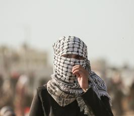 نساء يشاركن في مسيرة العودة  (10).JPG