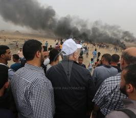 قيادة الجهاد الإسلامي تشارك في المتظاهرين في جمعة العمال  ‫(41878020)‬ ‫‬.JPG