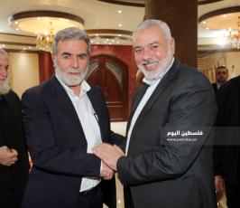لقاء يجمع النخالة وهنية في القاهرة (8).jpg