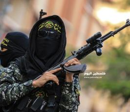 سرايا القدس عرض عسكرى فى الذكرى السنوية الاولى لاستشهاد القائد بهاء ابو العطا (31).JPG