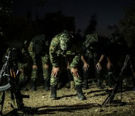 افطار مجاهدين سرايا القدس فى ايام رمضان على الثغور ‫(1)‬.JPG
