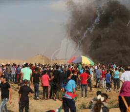 مسيرة العودة على حدود القطاع بعد مرور 100 يوم على المسيرة  (5).JPG