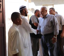 قيادة الجهاد الإسلامي بغزة تقدم التهنئة لعوائل الشهداء بعد أداء مناسك الحج ‫(35127810)‬ ‫‬.jpeg