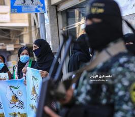 الجهاد تنظم فعاليات رمزية في قطاع غزة بذكرى انطلاقتها 33 (15).JPG