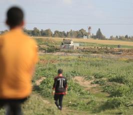 مواجهات على حدود غزة في اليوم المئة على قرار ترامب ‫(37945876)‬ ‫‬.JPG