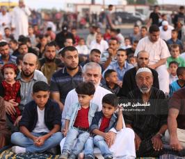 خطبة وصلاة عيد الأضحى المبارك في العراء ‫(1)‬.JPG