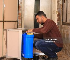 ممرًا لتعقيم الأشخاص لمواجهة تفشي فيروس كورونا (4).JPG