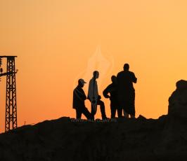  صلاة العيد في مخيم العودة شرق غزة ‫(1)‬.JPG