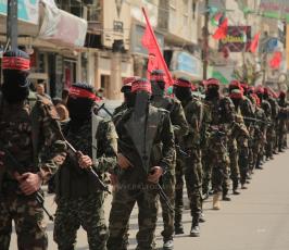 الجبهة الديمقراطية تنظم عرضاً عسكرياً في ذكرى انطلاقتها (8).JPG