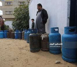  أزمة الغاز في قطاع غزة رغم الحديث عن إدخاله (4).JPG