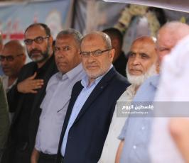 فصائل  بعزاء الدكتور قطاع غزة (7).JPG