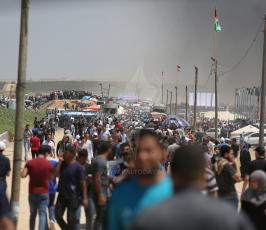 مسيرة يوم العودة فى  ذكرى يوم النكبة ‫(1)‬.JPG