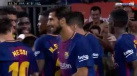 اهداف مباراة برشلونة واسبانيول 5-0 { هاتريك ميسي } الدوري الاسباني 9-9-2017 HD