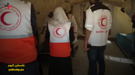 فلسطين اليوم ترافق الطاقم الطبي في مخيمات مسيرة العودة