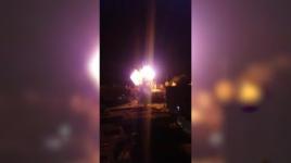 الطائرات الحربية تقصف فندق الأمل غرب مدينة غزة