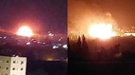 مشاهد لحظة الانفجار الذي هز مخيم برج الشمالي للاجئين الفلسطينيين في لبنان
