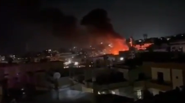 انفجار ضخم يهز مخيم البرج الشمالي للاجئين الفلسطينيين في لبنان