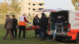 شجار بين اللاعبين والجمهور في ملعب اليرموك خلال مباراة أهلي غزة وشباب رفح