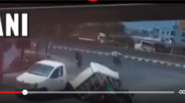 نشطاء يتداولون فيديو حادث سير ذاتي وصفوه بالغريب