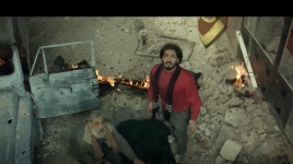 عمل مؤثر يحاكي يوم تحرير فلسطين والتقاء جيش التحرير مع المقــhومة الفلسطينية