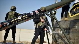 مسير عسكري لسرايا القدس أمس في خان يونس والوسطى