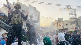 #شاهد.. مسير عسكري مهيب لسرايا القدس في ذكرى الانطلاقة الـ 35