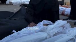 "عمار يما بعد شوق وعطش" فلسطينية تودع طفلها الشهيد بحرقة وحسرة إثر قصف الاحتلال لمنزلها وسط غزة