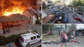 طيران الاحتلال يواصل قصف المنازل في محيط مجمع الشفاء الطبي بمدينة غزة
