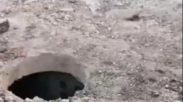 آثار التجريف التي خلفها الاحتلال في البنى التحتية لمخيم الفارعة جنوب طوباس
