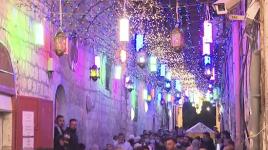 الأجواء عند باب العامود بالقدس