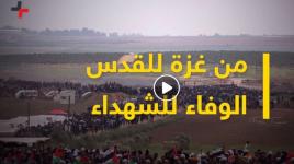 شاهد من غزة للقدس.. الوفاء للشهداء - وكالة فلسطين اليوم الإخبارية.mp4