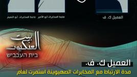  العميل ك. ف. مدة الارتباط مع الشاباك استمرت لعام، بإدارة جهاز أمن السرايا