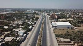 مشاهد جوية من سريان حظر التجوال في غزة ضمن إجراءات مواجهة كورونا...