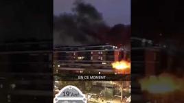 انفجار ضخم يهز مبنى في باريس...