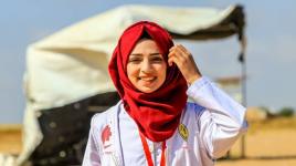 ردة فعل المواطنين عندما شاهدوا ما تبقي من الشهيدة رزان النجار بعد استشهادها