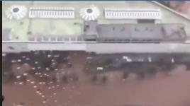 منطقة نهاريا تغرق في المنخفض الجوي الأخير